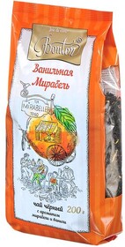 Чай Bonton Ванильная Мирабель черный крупнолистовой, 200 гр., флоу-пак