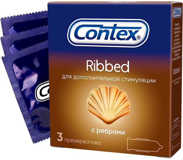Contex Презервативы Ribbed №3