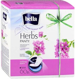 Прокладки ежедневные Bella Bellf Panty Herbs с экстрактом вербены, 60 шт