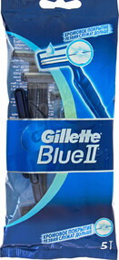 Бритва одноразовая Gillette BlueII (5 штук в упаковке)