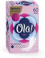 Прокладки ежедневные Ola! Light Стринг-мультиформ без аромата 1 капля 60 штук