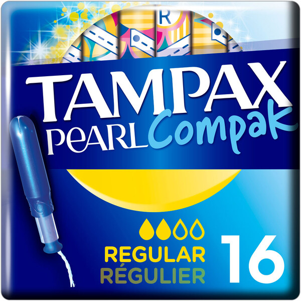 Тампоны Tampax Compak Pearl regular с апликатором 16 шт.