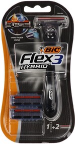 Бритва Bic Flex 3 Hybrid с двумя сменными кассетами