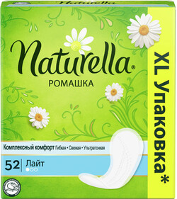 Прокладки ежедневные Naturella Light аромат ромашки, 52 шт