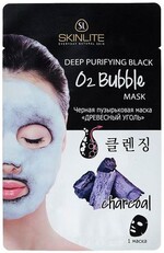 Маска для лица SKINLITE Древесный уголь, очищающая, черная, 20г Корея, 20 г