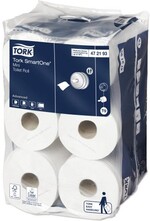Бумага туалетная 112 м., Система T9, комплект 12 шт., Advanced, 2-слойная, белая, Tork SmartOne, 1,02 кг., бумажная упаковка