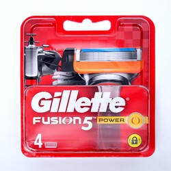 Сменные кассеты Gillette Fusion Power, 5 лезвий, 4 шт