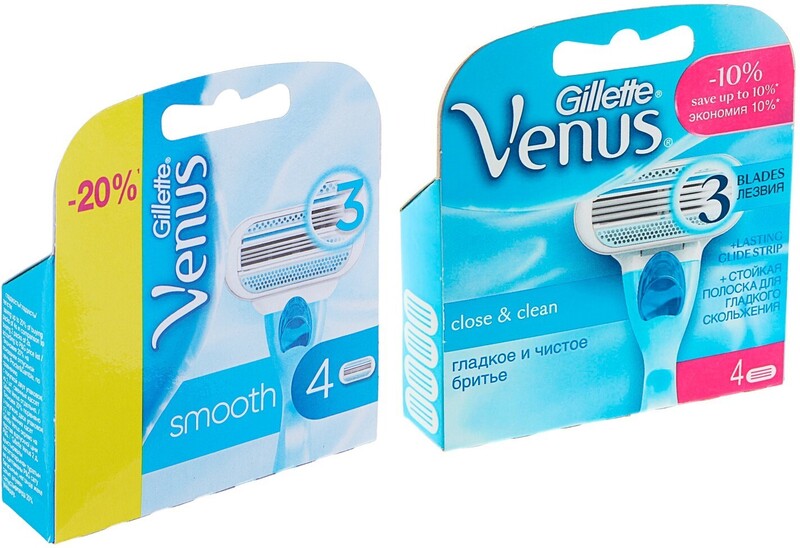 Venus smooth Кассеты женские 4 шт.