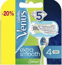 Кассеты д/станка женские Gillette Venus Embrace extra smooth 4 шт