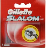 Кассеты сменные для бритья Gillette Slalom 5 штук