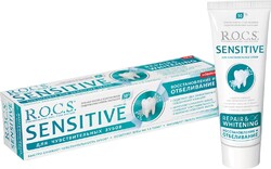 Зубная паста R.O.C.S. Sensitive Восстановление и отбеливание, для чувствительных зубов, 94г Россия, 94 г