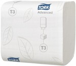 Туалетная бумага листовая, 242 листа, 19х11 см., 2 сл., белая, 1/36 Tork Advanced Т3, 1,02 кг., бумажная упаковка