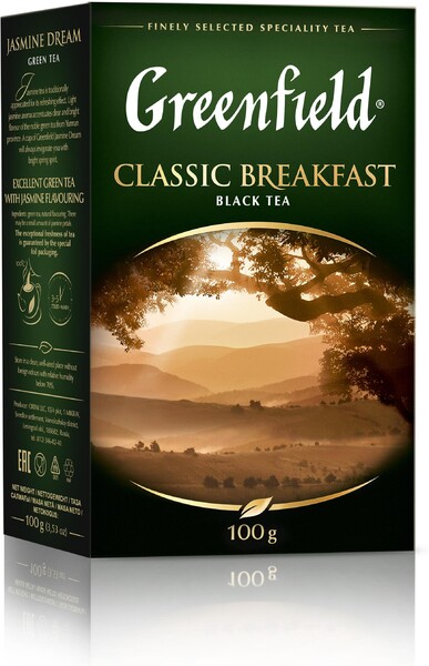 Чай Greenfield Classic Breakfast черный листовой 100 г