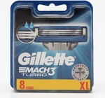 Сменные кассеты для бритвы Gillette Mach3 Turbo, 8 шт.