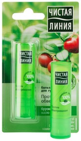 Бальзам для губ «Чистая Линия» против обветривания, 4 г