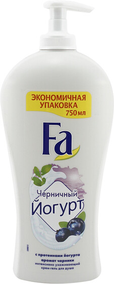 Гель для душа FA Черничный йогурт, 750мл Россия, 750 мл