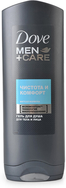 Гель для душа мужской DOVE Dove Men + Care Чистота и комфорт, 250мл Германия, 250 мл