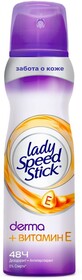 Дезодорант-антиперспирант Lady Speed Stick Derma+витамин Е 150мл