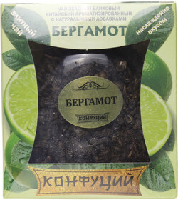 Чай Конфуций Бергамот зеленый 90 гр. стекло (4)