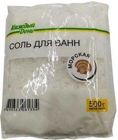Соль для ванны «Каждый день» Морская, 500 г