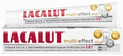Зубная паста Lacalut Мультиэффект Плюс, 75 мл
