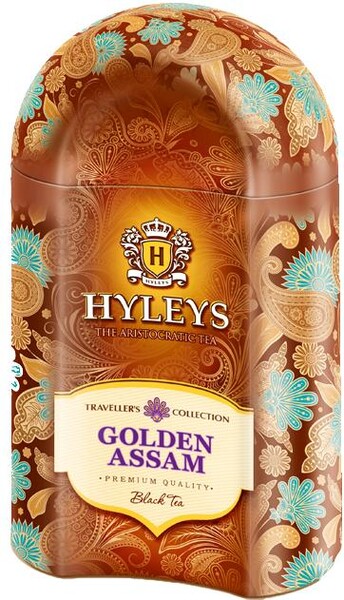 Чай листовой черный Hyleys Golden Assam, 100 гр., жестяная банка
