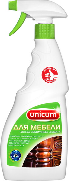 Чистящее средство Unicum для полировки мебели 500 мл