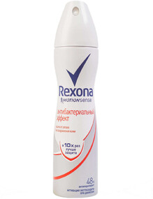 Дезодорант-антиперспирант спрей женский REXONA Активный контроль Антибактериальный эффект, 150мл Россия, 150 мл