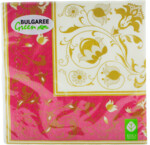 Салфетки Bulgaree Green Белиссимо бумажные сервировочные 33х33 см 3 слоя, 20 шт