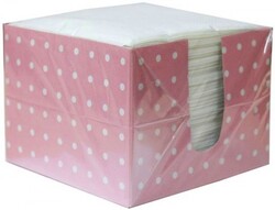 Салфетки Лилия розовые, 1 слой, 24х24 см, 100 шт