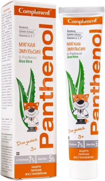 Гель для тела Compliment Panthenol Aloe Vera, охлаждающий, 75 мл