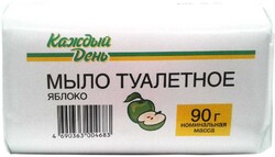Мыло туалетное «Каждый день» Яблоко, 90 г