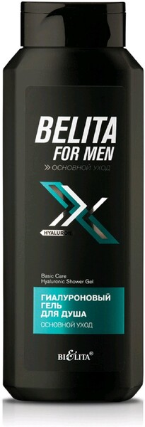 Гель для душа Bielita for Men гиалуроновый Основной уход 400 мл