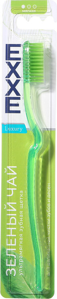 Зубная щетка Exxe luxury Зеленый чай мягкая