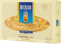 Макароны De Cecco Tagliatelle All'uovo (Тальятелле-104) яичные лапша из твердых сортов пшеницы 250г