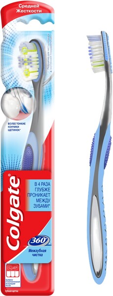 Зубная щетка Colgate 360 Межзубная Чистка