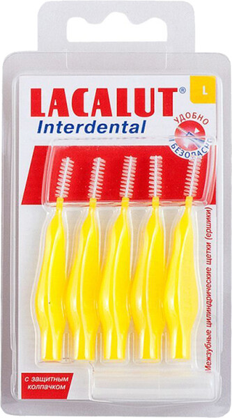 Ершики межзубные для полости рта Lacalut Interdental размер L 5 штук