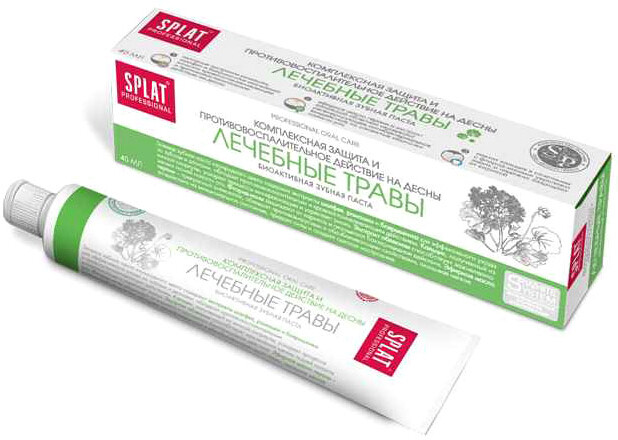 Зубная паста SPLAT Professional Компакт лечебные травы, 0.04л