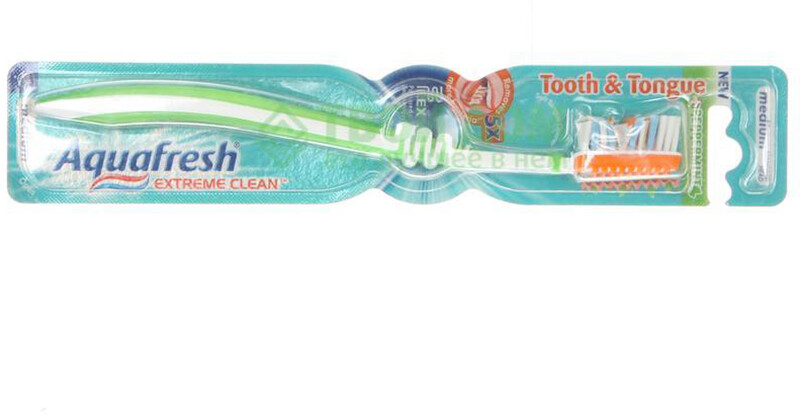 Зубная щетка Aquafresh Extreme Clean средняя, 1 шт