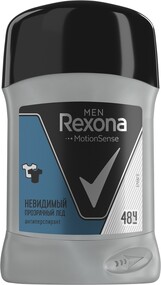 Rexona Men Невидимый антиперспирант-карандаш Прозрачный лед 50мл