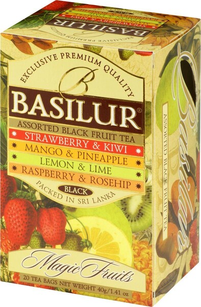 Чай Basilur Assorted Magic Fruits черный в пакетиках 20 шт.