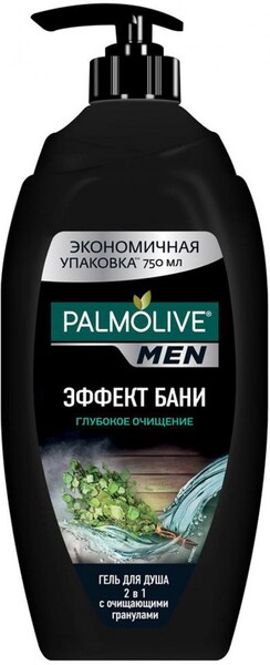Гель для душа мужской PALMOLIVE Men Эффект бани Глубокое очищение, 750мл Турция, 750 мл
