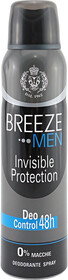 Антиперспирант аэрозоль BREEZE Men Invisible Protection, 150мл
