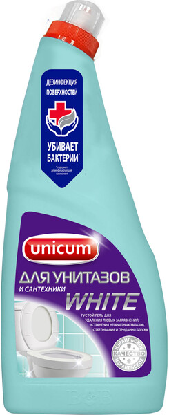Гель Unicum для чистки унитазов с гипохлоритом 750 мл