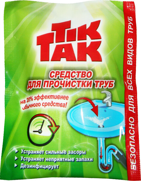 Средство для прочистки труб Chirton Tik-Tak 90 г