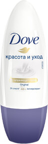 Дезодорант-антиперспирант роликовый женский DOVE Original Красота и уход, 50мл Россия, 50 мл