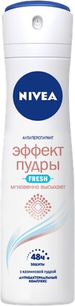 Дезодорант-спрей женский NIVEA Fresh Эффект Пудры, 150мл Россия, 150 мл