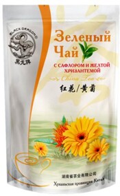 Чай зеленый Черный Дракон С сафлором и желтой хризантемой