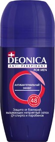 Антиперспирант Deonica for Men «Антибактериальный», ролик, 50 мл