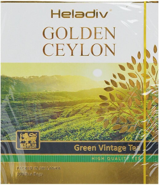 Чай зеленый пакетированный HELADIV GC VINTAGE GREEN TEA 100 пак.